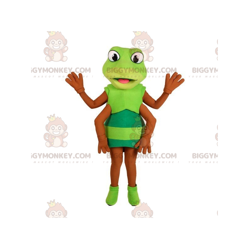 Costume de mascotte BIGGYMONKEY™ de cricket de sauterelle