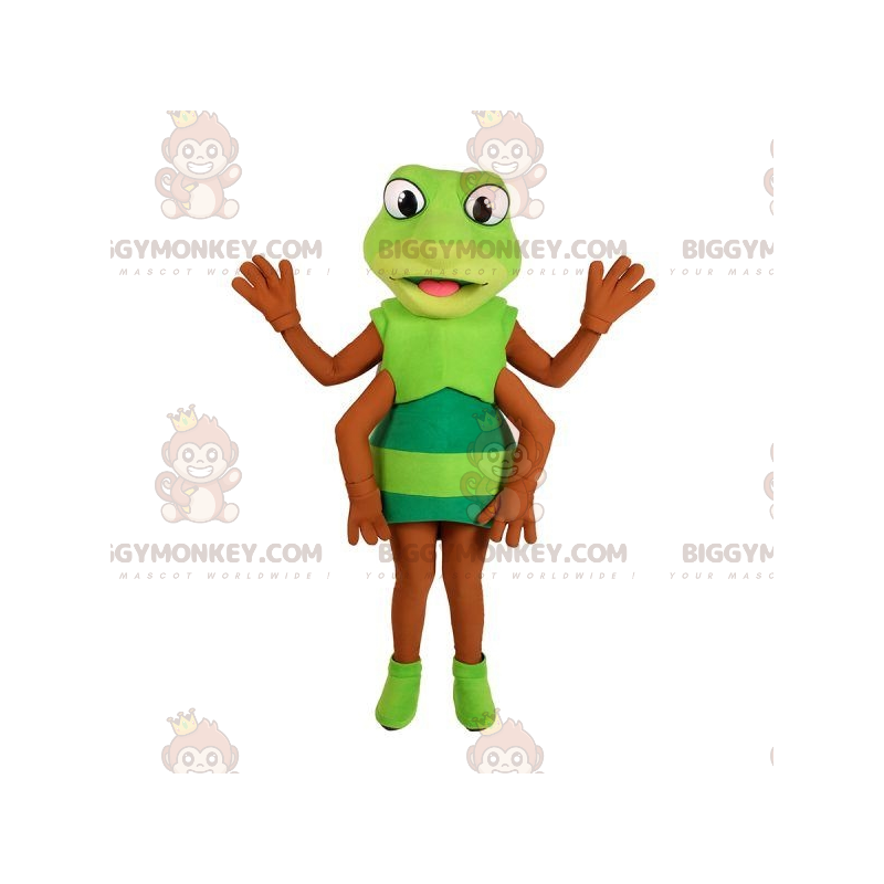 Disfraz de mascota Grillo saltamontes insecto verde