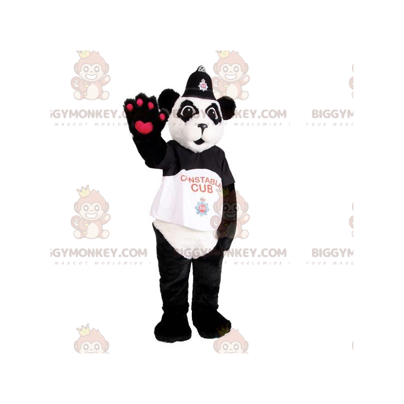 BIGGYMONKEY™ Maskottchen-Kostüm Schwarz-weißer Panda im