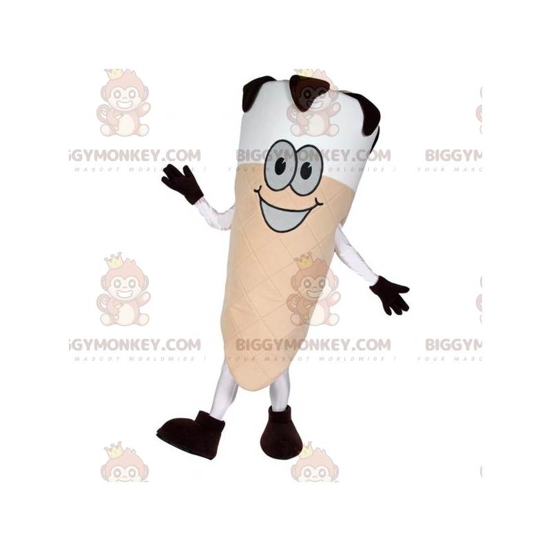 Costume da mascotte cono gelato gigante BIGGYMONKEY™. Costume