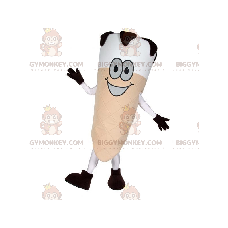 Giant Ice Cream Cone BIGGYMONKEY™ Mascot Costume. Ice Cream