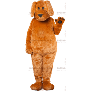 Costume de mascotte BIGGYMONKEY™ de chien marron et noir géant