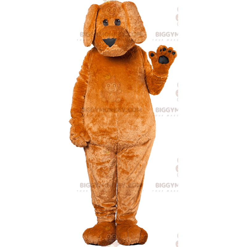 Costume de mascotte BIGGYMONKEY™ de chien marron et noir géant