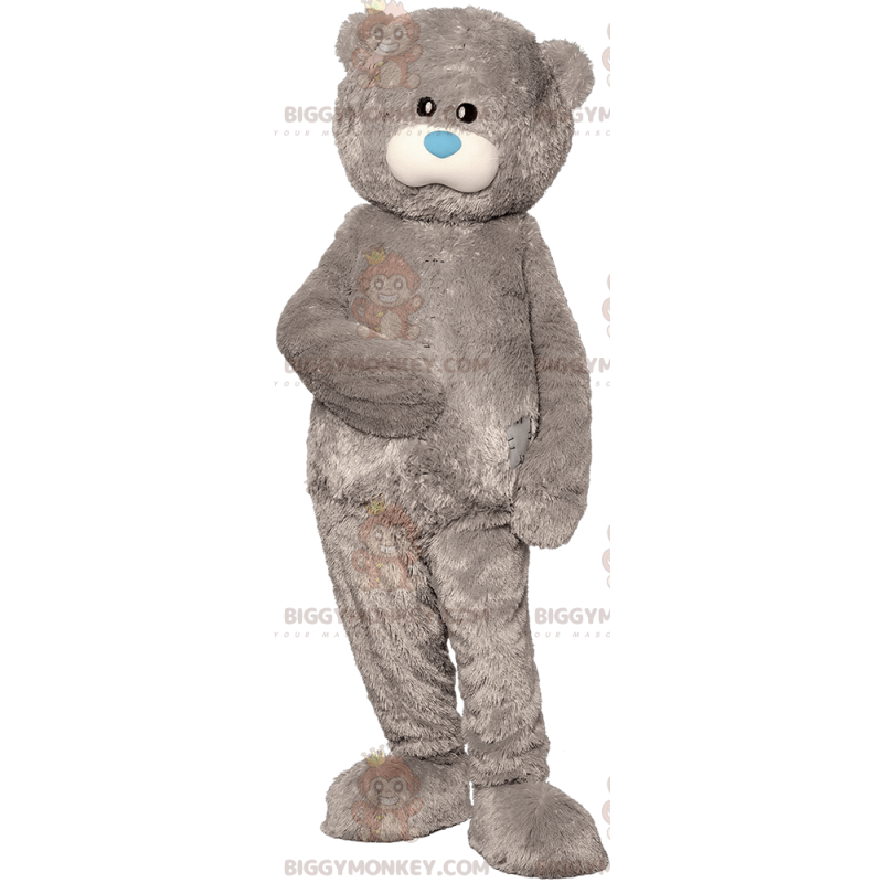 Me to you Beroemde grijze teddy BIGGYMONKEY™ mascottekostuum -