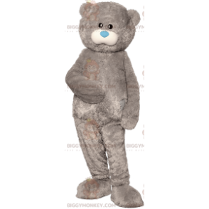 Me to you Beroemde grijze teddy BIGGYMONKEY™ mascottekostuum -