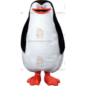 Costume de mascotte BIGGYMONKEY™ de pingouin blanc noir et