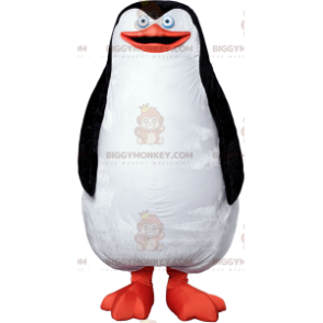 Disfraz de mascota BIGGYMONKEY™ de pingüino blanco, negro y