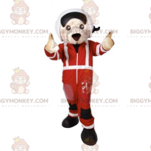 BIGGYMONKEY™ Hundemaskotkostume i pilotoutfit. Airman