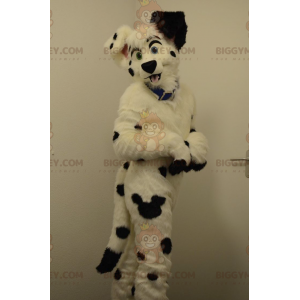 Costume de mascotte BIGGYMONKEY™ de dalmatien de chien noir et