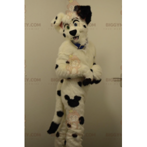Costume de mascotte BIGGYMONKEY™ de dalmatien de chien noir et