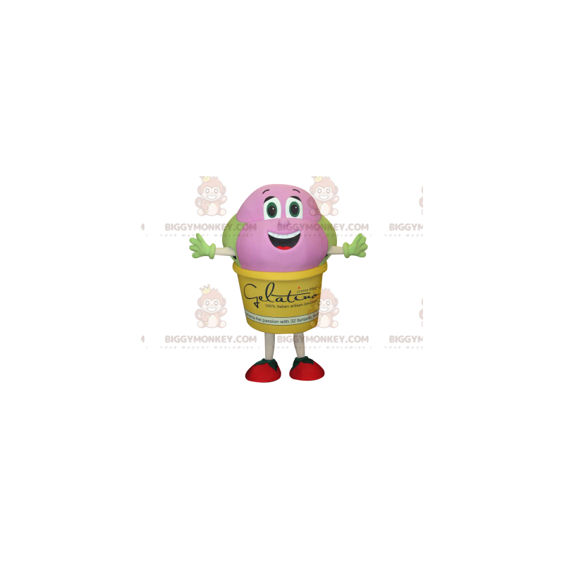 Κίτρινο ροζ και πράσινο γιγάντιο δοχείο παγωτού BIGGYMONKEY™