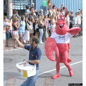 Traje de mascote de lagosta vermelha gigante BIGGYMONKEY™ –