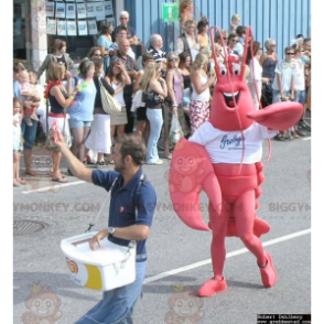 Disfraz de mascota Langosta Roja Gigante BIGGYMONKEY™ -