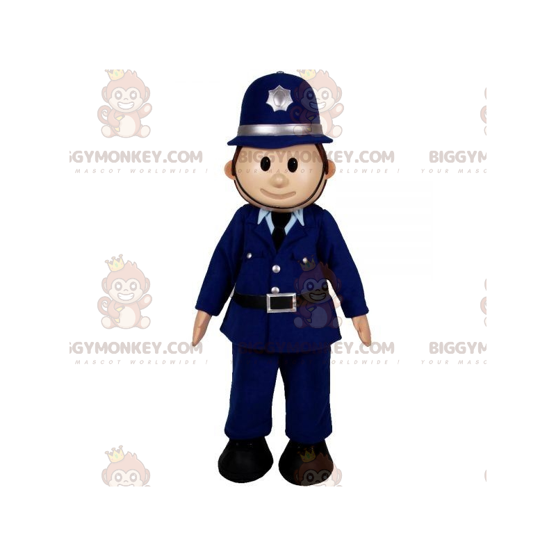 Kostium maskotki policjanta BIGGYMONKEY™. Mężczyzna w mundurze