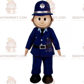 Politibetjent BIGGYMONKEY™ maskotkostume. Mand i politiuniform