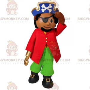 Captain Pirate BIGGYMONKEY™ mascottekostuum met hoed en