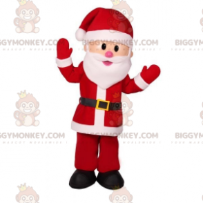 Santa BIGGYMONKEY™ Maskotdräkt i röd och vit outfit -
