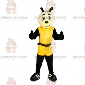 Costume de mascotte BIGGYMONKEY™ d'abeille jaune et noire