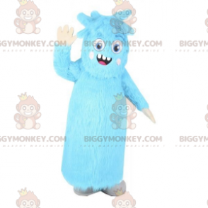 Costume mascotte BIGGYMONKEY™ mostro blu peloso. Tutto peloso