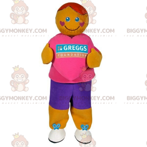 BIGGYMONKEY™ Heart Man Mascot Costume - Biggymonkey.com