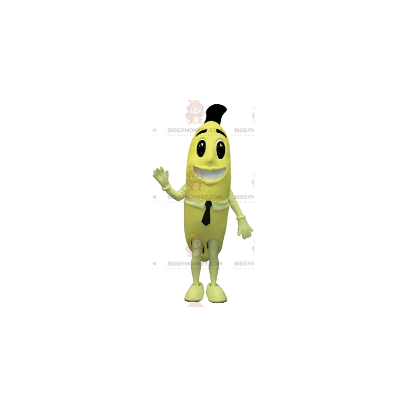 Costume mascotte BIGGYMONKEY™ banana gigante gialla. costume da