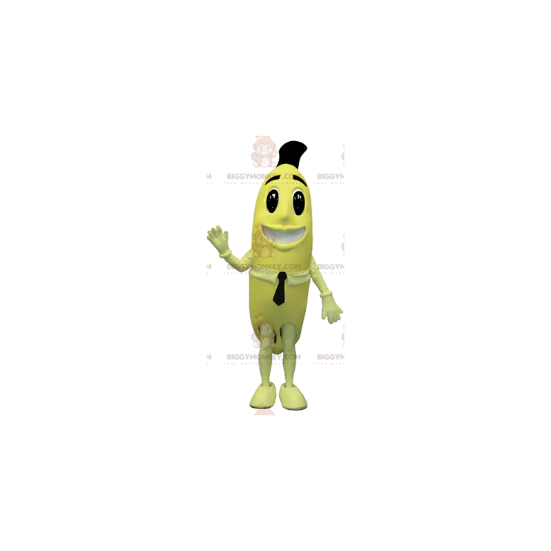 Giant Yellow Banana BIGGYMONKEY™ maskottiasu. hedelmäinen puku