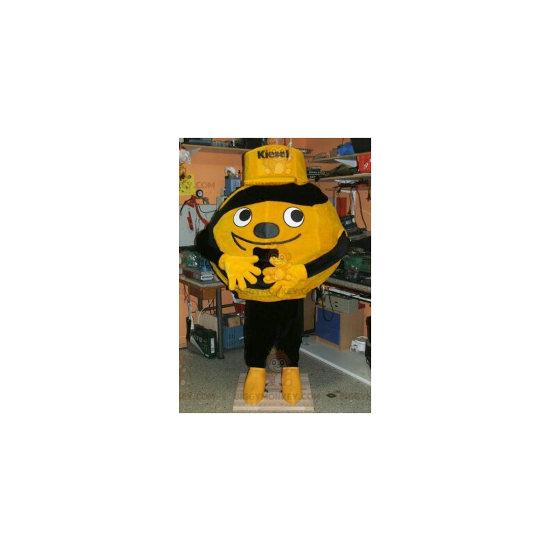 Costume de mascotte BIGGYMONKEY™ de ballon jaune ou orange et