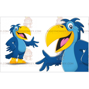 Giant Blue and Yellow Parrot BIGGYMONKEY™ Mascot Costume –