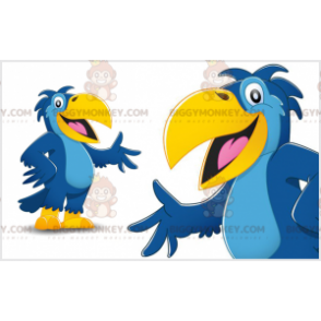 Giant Blue and Yellow Parrot BIGGYMONKEY™ Mascot Costume –