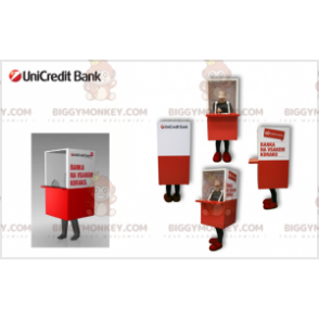 Bank Teller BIGGYMONKEY™ Mascot Costume. Wicket costume –