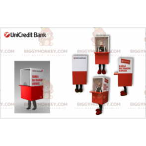 Bank Teller BIGGYMONKEY™ Mascot Costume. Wicket costume -