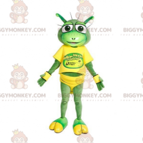 Green Alien Creature BIGGYMONKEY™ maskotkostume -