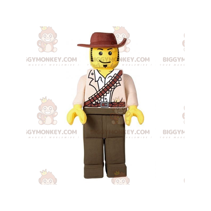 Στολή μασκότ Lego BIGGYMONKEY™ ντυμένη ως κυνηγός καουμπόη -