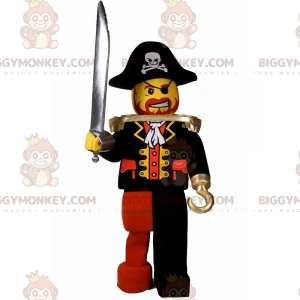 Costume de mascotte BIGGYMONKEY™ de Lego habillé en pirate avec