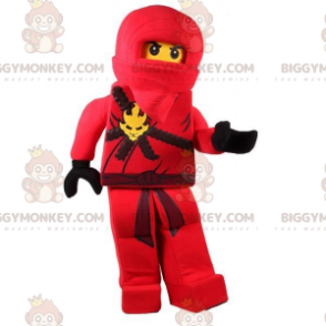 Costume de mascotte BIGGYMONKEY™ de Lego en tenue rouge de