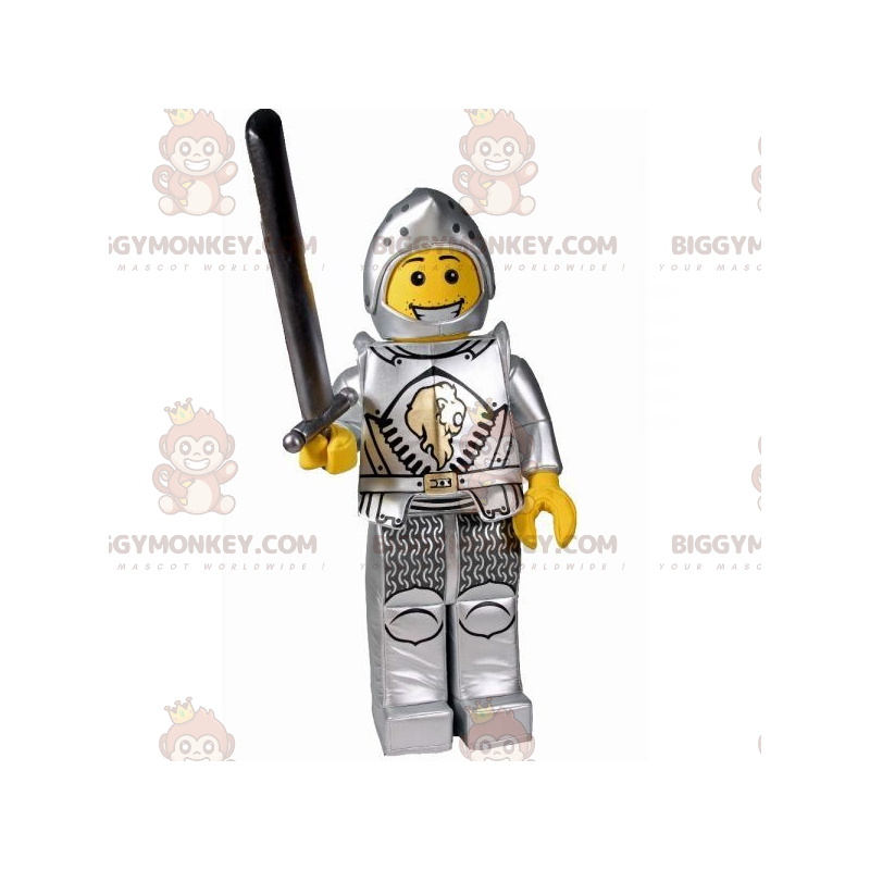 Kostým maskota Lego BIGGYMONKEY™ v rytířském kostýmu s brněním
