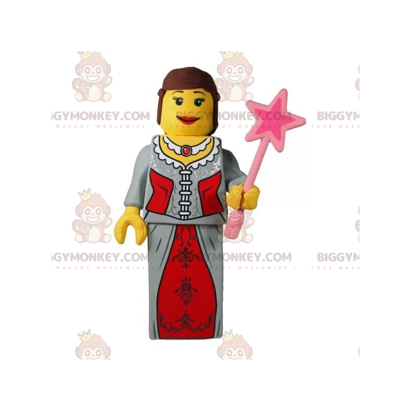 Costume de mascotte BIGGYMONKEY™ de Lego habillé en princesse