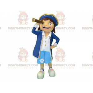 Costume de mascotte BIGGYMONKEY™ de fille en tenue de marin de