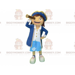 BIGGYMONKEY™ Costume da mascotte Ragazza in costume da Capitano