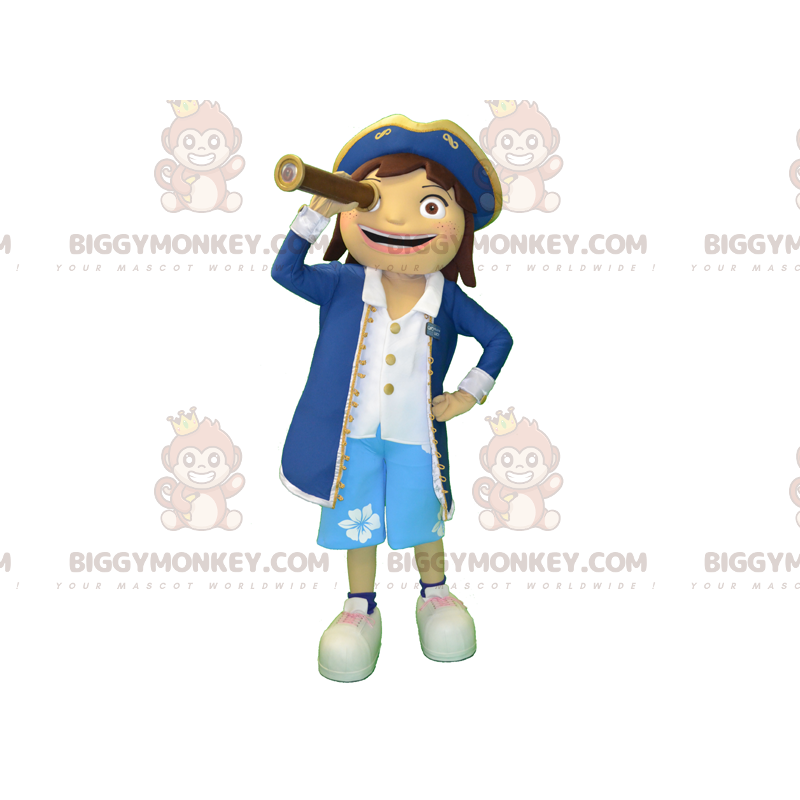 Captain Sailor Seaman BIGGYMONKEY™ Maskottchenkostüm -