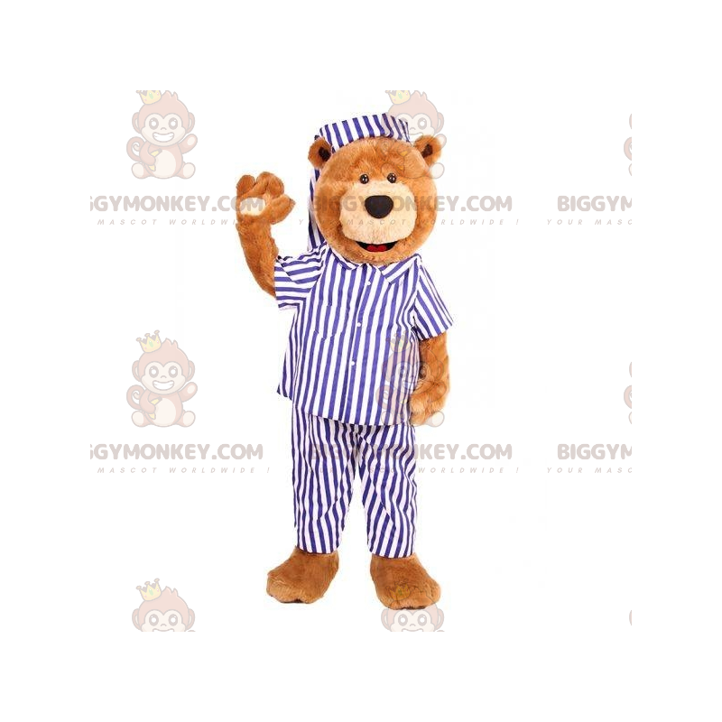 Disfraz de mascota BIGGYMONKEY™ de peluche vestido con pijama