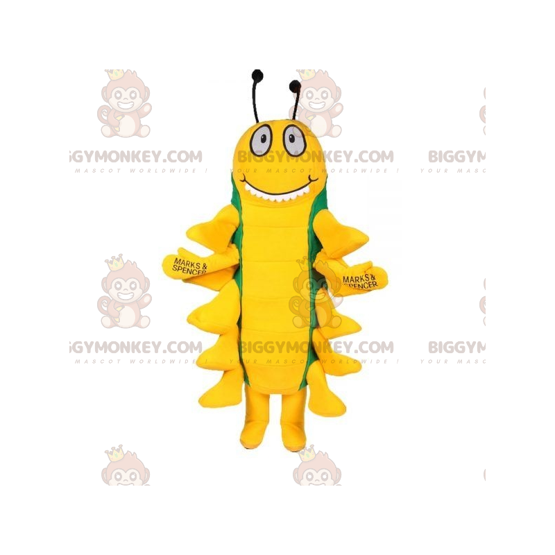 Costume de mascotte BIGGYMONKEY™ d'insecte de mille-pattes vert