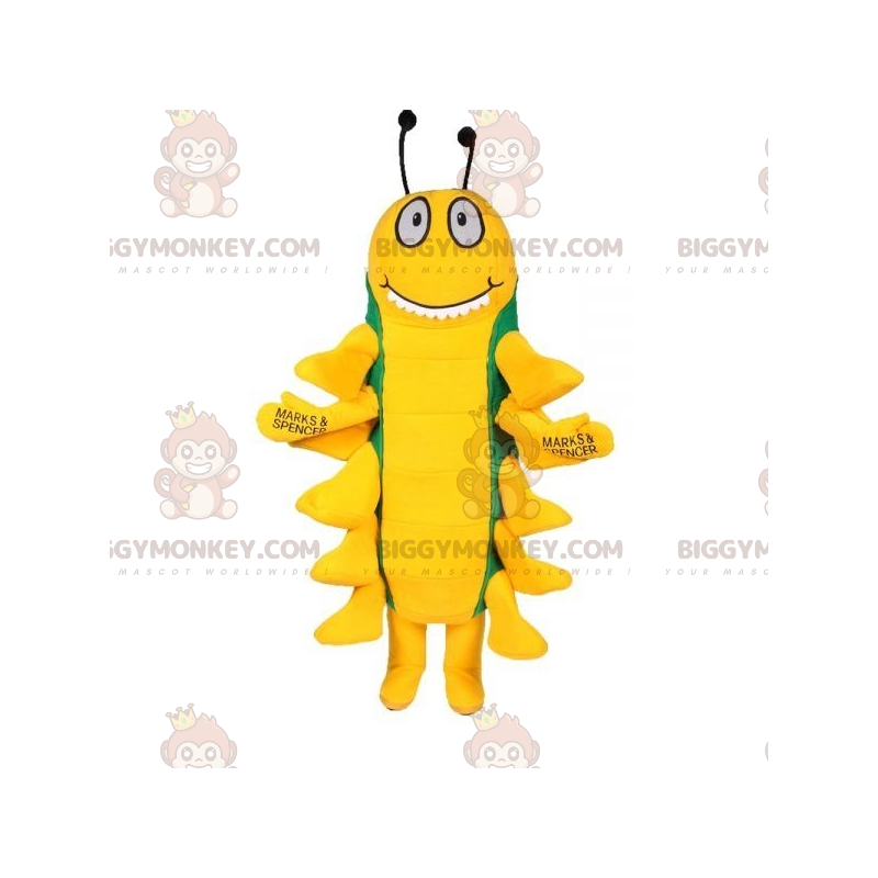 Zielono-żółty kostium maskotki Centipede Insect BIGGYMONKEY™ -