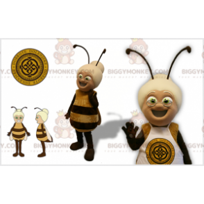 Costume de mascotte BIGGYMONKEY™ d'abeille avec une tête de