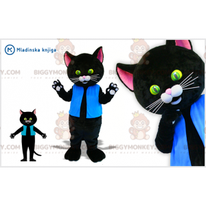 BIGGYMONKEY™ Costume da mascotte Gatto nero gigante con