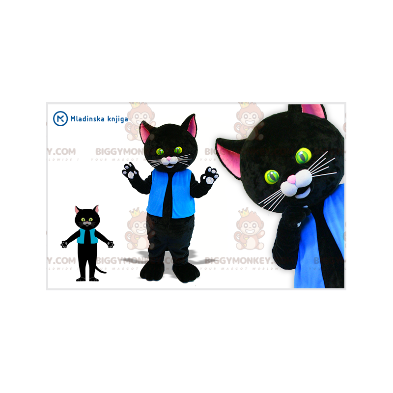 BIGGYMONKEY™ Costume da mascotte Gatto nero gigante con