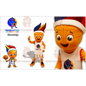 Disfraz de mascota BIGGYMONKEY™ de jugador de baloncesto con