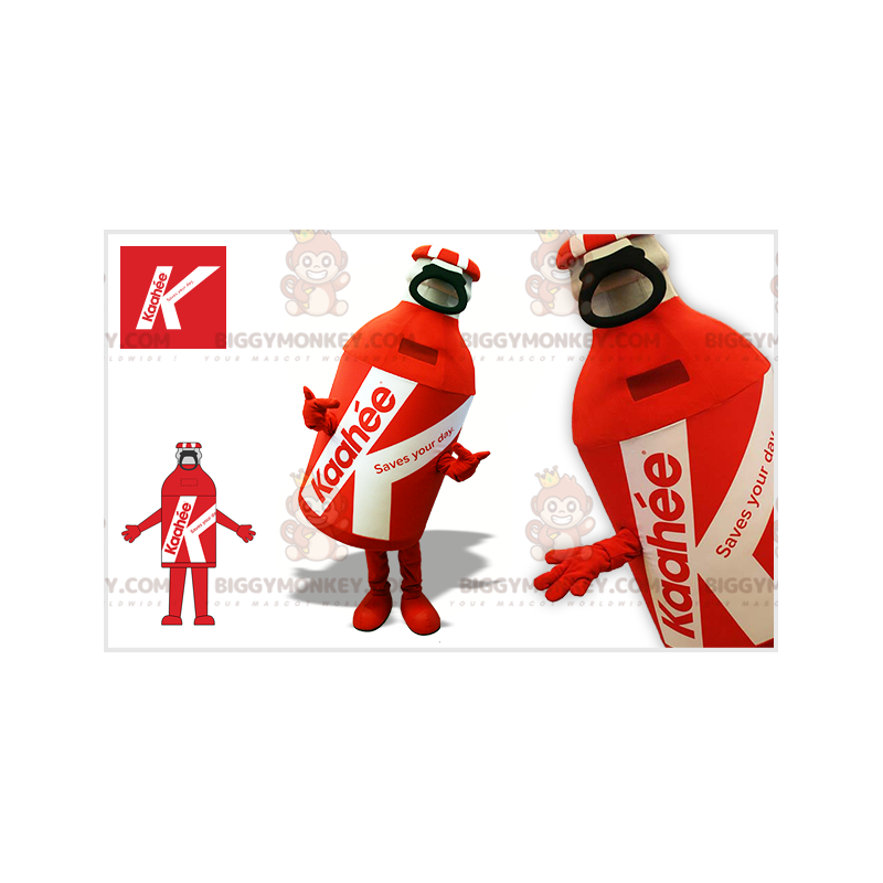 Giant Red and White Can BIGGYMONKEY™ Mascot Costume –