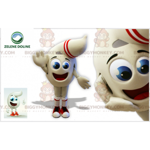 Costume mascotte gigante bianco pupazzo di neve BIGGYMONKEY™ -