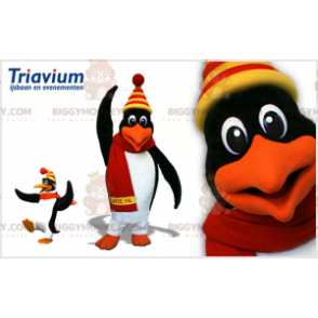 Black and White Penguin BIGGYMONKEY™ Mascot Costume with